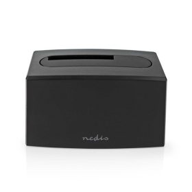   Nedis HDDUSB3210BK HDD / SSD dokkoló, USB 3.2 Gen1, USB Type-A, 2 fiókos,  2,5 / 3,5", USB 3.2 Gen1