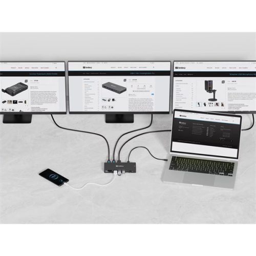 SANDBERG USB-C Dokkoló 13in1 DockingStation Pro