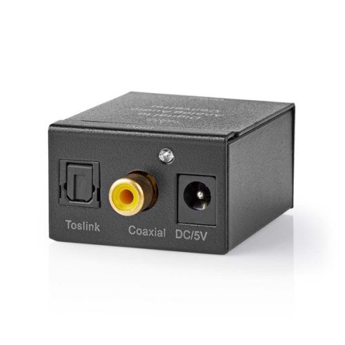 Nedis ACON2510BK digital - analóg konverter, digitális koax RCA bemenet - 2x RCA kimenet