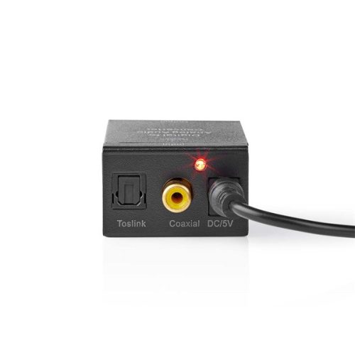Nedis ACON2510BK digital - analóg konverter, digitális koax RCA bemenet - 2x RCA kimenet