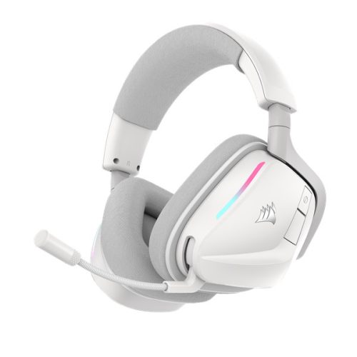 CORSAIR Vezeték Nélküli Headset, VOID v2 Wireless Gaming Headset, Dolby Atmos, fehér
