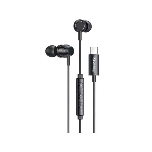 SANDBERG Fülhallgató, USB-C/A In-Earset with Line-Mic