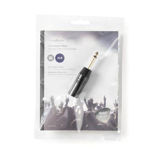 Nedis COTP15942BK 6,35 Jack dugó - 3P XLR dugó adapter