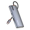 COLORWAY USB-elosztó (dokkolóállomás) CW-HUB01, ColorWay USB-C 5-b-1 Type C PD 100W/USB3.0x3/HDMI 4K