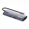 COLORWAY USB-elosztó (dokkolóállomás) CW-HUB03, USB-C 6-B-1 Type C PD 100W/USB3.0x3/USB2.0/RJ45