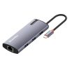 COLORWAY USB-elosztó (dokkolóállomás) CW-HUB03, USB-C 6-B-1 Type C PD 100W/USB3.0x3/USB2.0/RJ45