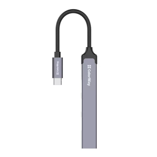 COLORWAY USB-elosztó CW-HUB04, USB-C 4-B-1 USB2.0X3/USB3.0