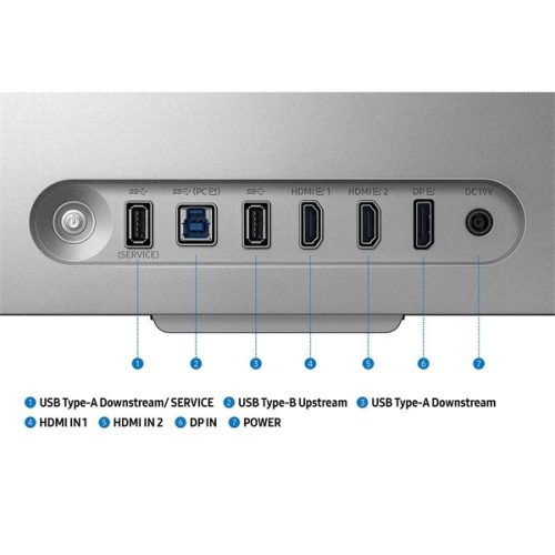SAMSUNG Gaming 165Hz 3D monitor 27" G90XF, 3840x2160, 16:9, 350cd/m2, 1ms, HDMI/DisplayPort/USB,Pivot, Hangszóró