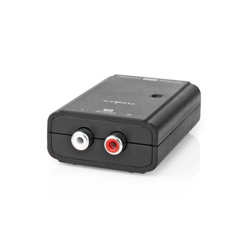 Nedis ACON2508BK, analóg - digitális audio konverter, 2x RCA bemenet - digitális koax / toslink kimenet