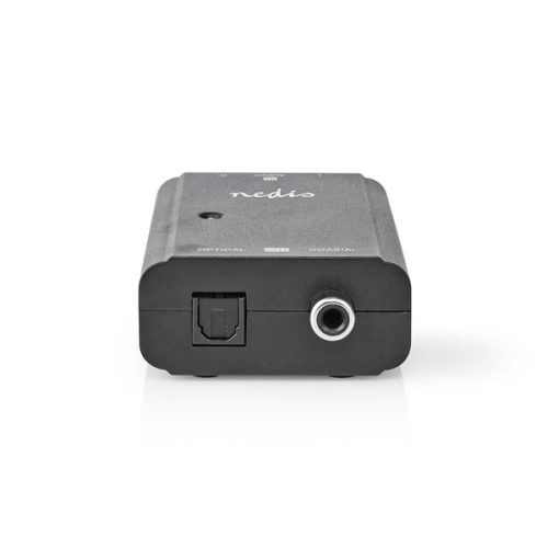 Nedis ACON2508BK, analóg - digitális audio konverter, 2x RCA bemenet - digitális koax / toslink kimenet