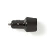 Nedis CCPD30W100BK szivargyújtós töltö / táp, PD, QC, 48W, 2x 3A, USB-A / USB-C, bemenet 12V / 24V