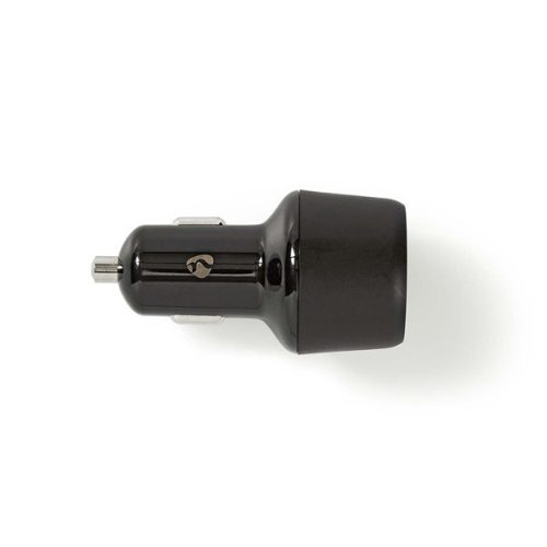 Nedis CCPD30W100BK szivargyújtós töltö / táp, PD, QC, 48W, 2x 3A, USB-A / USB-C, bemenet 12V / 24V