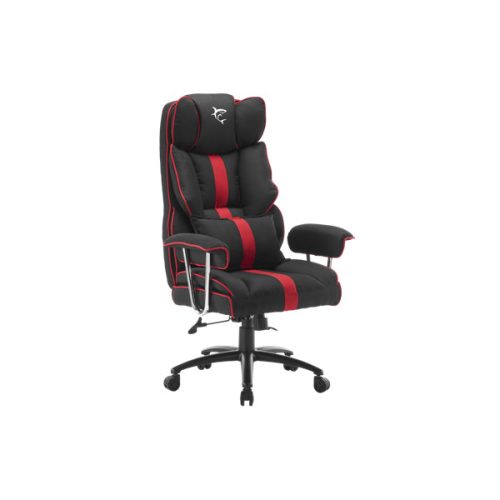 WHITE SHARK WS LE MANS LE MANS fekete/piros gamer szék, puha nyak, fej és hát párnák, lélegző felület, 120 kg-ig