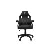 WHITE SHARK ZOLDER fekete gamer szék , puha nyak, fej és hát párnák, lélegző felület, 3 év garancia, 120 kg - ig