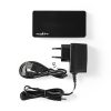 Nedis UHUBU2730BK aktív 7 portos USB HUB, USB 2.0, 5V táp