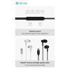 Devia Smart Series M1 Metal In-Ear sztereó fülhallgató - USB-C (Type-C), ezüst