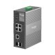 TP-LINK Switch Ipari 3x1000Mbps(POE+) + 1x1000Mbps(POE++) + 1xSFP + 1xGigabit kombó SFP Fémházas, IES206GPP