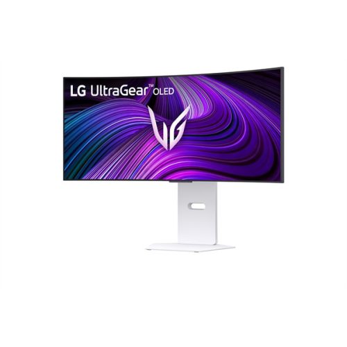 LG OLED Gaming 240Hz ívelt smart monitor 34" 34GX90SA, 3440x1440, 21:9, 275cd/m2, 1ms, HDMIx2/DP/USBx2/USB-C/RJ-45