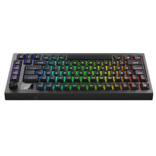 AVAX Vezetékes/Vezeték Nélküli Billentyűzet GM02 PRO USB, Fekete, Mechanikus, Red Switch, HUN