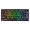 AVAX Vezetékes/Vezeték Nélküli Billentyűzet GM02 PRO USB, Fekete, Mechanikus, Red Switch, HUN
