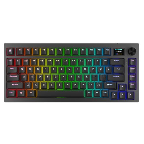 AVAX Vezetékes/Vezeték Nélküli Billentyűzet GM02 PRO USB, Fekete, Mechanikus, Red Switch, HUN