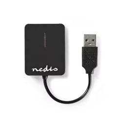   Nedis CRDRU2300BK kártyaolvasó minden az 1-ben, M2/MS/MS-PRO/MS-DUO(PRO)/MICRO-SD(HC)/SD(-HC)/MMC/RS-MMC/MINI<wbr> -SD(-HC)