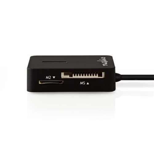 Nedis CRDRU2300BK kártyaolvasó minden az 1-ben, M2/MS/MS-PRO/MS-DUO(PRO)/MICRO-SD(HC)/SD(-HC)/MMC/RS-MMC/MINI-SD(-HC)
