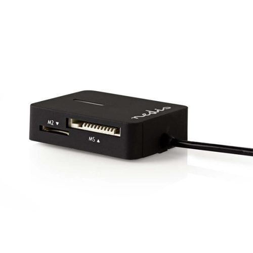 Nedis CRDRU2300BK kártyaolvasó minden az 1-ben, M2/MS/MS-PRO/MS-DUO(PRO)/MICRO-SD(HC)/SD(-HC)/MMC/RS-MMC/MINI-SD(-HC)