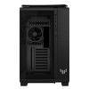 ASUS Ház TUF Gaming GT502, Tápegység nélkül, Fekete, Üvegfalú