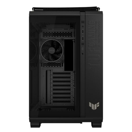 ASUS Ház TUF Gaming GT502, Tápegység nélkül, Fekete, Üvegfalú