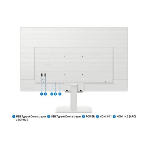 SAMSUNG SMART VA monitor 32" M5, 1920x1080, 16:9, 250cd/m2, 4ms, 2xHDMI/2xUSB/WiFi/Bluetooth, hangszóró, fehér