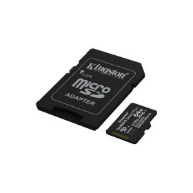   KINGSTON Memóriakártya MicroSDXC 64GB Canvas Select Plus Gen3 100R A1 + Adaprer