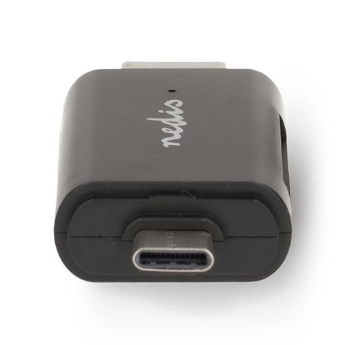 Nedis CRDRU2110BK USB2.0 - USBC kártyaolvasó microSD (TF) / microSDHC (TF) / microSDXC (TF) / SD / SDHC / SDXC