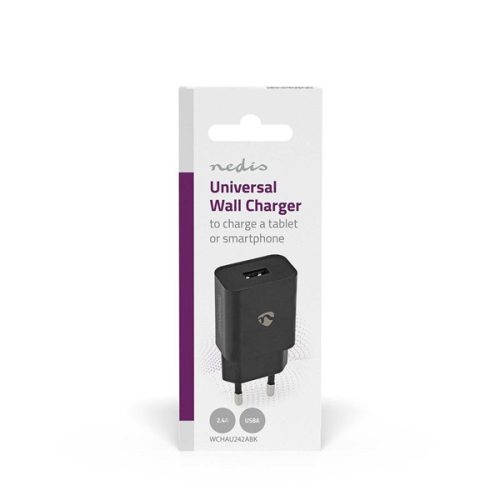 Nedis WCHAU242ABK USB töltő 2,4A, 12W