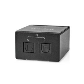 Nedis ASWI2512BK digitális audio kapcsoló 2x Toslink