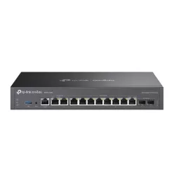   TP-LINK Vezetékes VPN Router 2xWAN/LAN(2.5Gbps)+ 8xWAN/LAN(1000Mbps) + 2xSFP + 1xUSB + 1xkonzol port, ER7412-M2