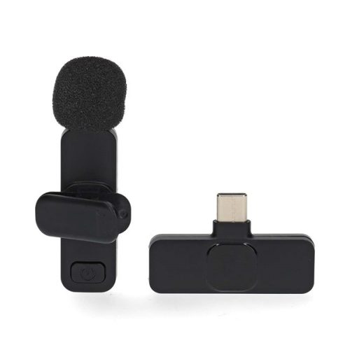 Nedis MICW110BK vezeték nélküli mikrofon, használható Notebook / Okostelefon / Tablet,  USB Type-C™