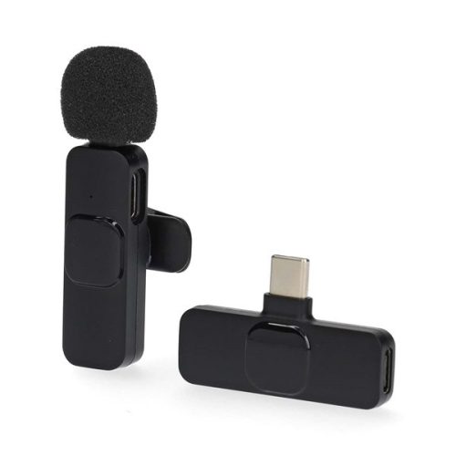 Nedis MICW110BK vezeték nélküli mikrofon, használható Notebook / Okostelefon / Tablet,  USB Type-C™