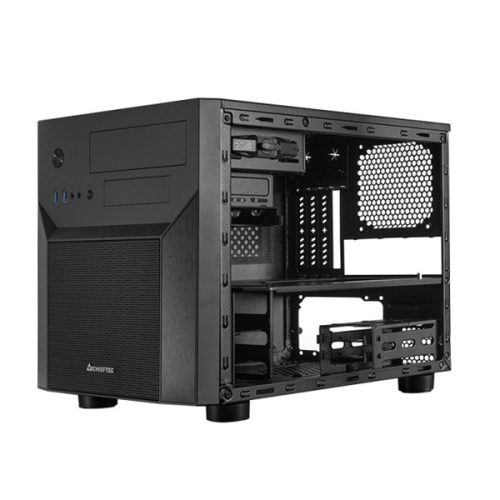 CHIEFTEC ház, Pro Cube, M-ATX, Cube, fekete