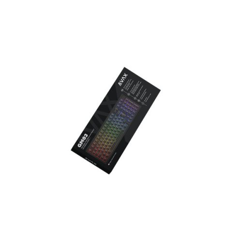 AVAX Vezetékes/Vezeték Nélküli Billentyűzet GM03 USB, Fekete, Mechanikus, Brown Switch, HUN