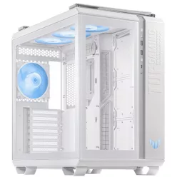   ASUS Ház TUF Gaming GT502 Plus, Tápegység nélkül, Fehér, Üvegfalú