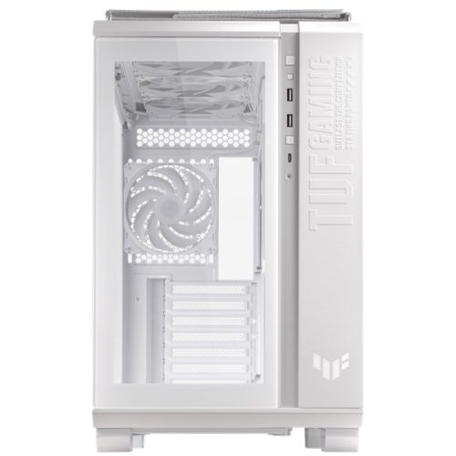 ASUS Ház TUF Gaming GT502 Plus, Tápegység nélkül, Fehér, Üvegfalú