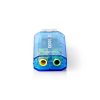 Nedis USCR10051BU USB hangkártya, 3,5mm mikrofon és fejhallgató csatlakozás, virtuális 5.1 3D hangadapter