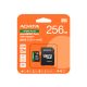 ADATA Memóriakártya MicroSDXC 256GB + Adapter SPEED PLUS UHS-I U3 (180/160)