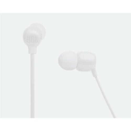 JBL T135BT WHT, vezeték nélküli fülhallgató, fehér, Bluetooth, 16 óra üzemidő, JBL Pure Bass,