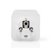 Nedis WIFIP121FWT okos konnektor, Wi-Fi, IP21, 16A, 3680W, fogyasztásmérő, Android™ / IOS