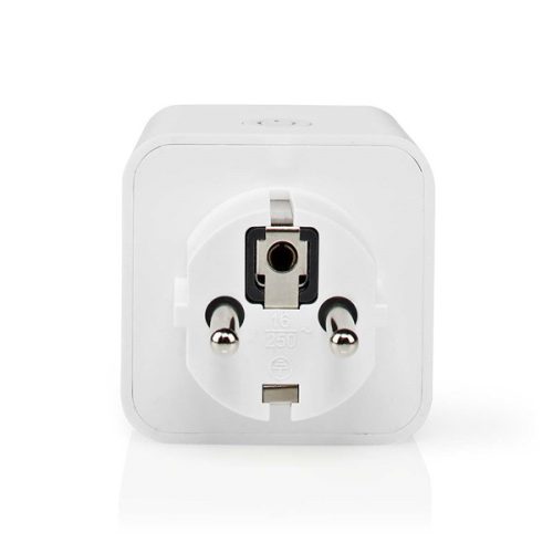 Nedis WIFIP121FWT okos konnektor, Wi-Fi, IP21, 16A, 3680W, fogyasztásmérő, Android™ / IOS