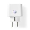 Nedis WIFIP121FWT okos konnektor, Wi-Fi, IP21, 16A, 3680W, fogyasztásmérő, Android™ / IOS
