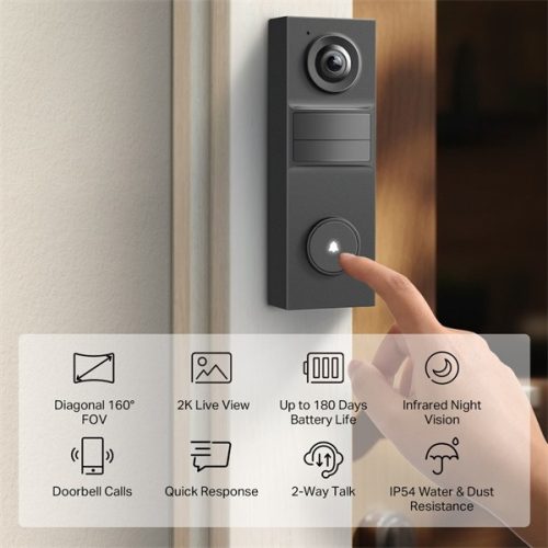 TP-LINK Okos Videó Kapucsengő, TAPO D205