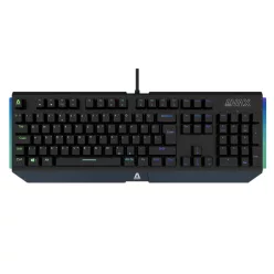   AVAX Vezetékes Billentyűzet FS01 USB, Fekete, Mechanikus, Red Switch, HUN